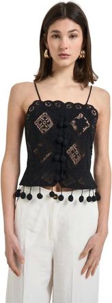 Isabel Marant Nelssy Top - female - Isabel Marant - Sleeveless Tops - Black - XS - Tops