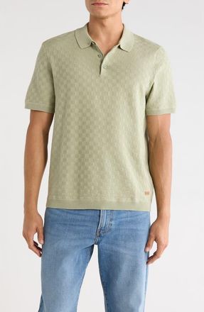 Buffalo Worsonno Short Sleeve Polo in Seagrass at Nordstrom Rack, Size X-Large