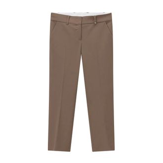 Raffaello Rossi Dames, Broeken, Bruin, Maat: S Viscose