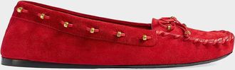 Khaite Milly Suede Moccasins