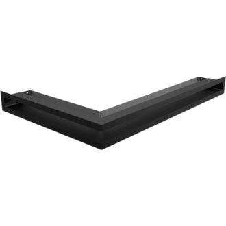 Kratki Eck-L&uuml;ftungsgitter LUFT rechts 40x60x6 schwarz