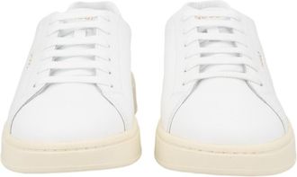 HUGO BOSS Neston Minimalist White Cowhide Leather Sneakers