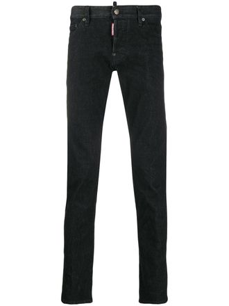 Dsquared2 classic slim-fit jeans - men - Cotton/Spandex/Elastane/Polyester/Cotton - 46 - Black
