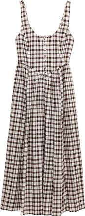 M&S Collection Corset Midi Dress in Brown/multi at Nordstrom, Size 10