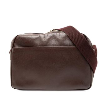 Louis Vuitton Pre-owned Womens Taiga Reporter Pm - Dark Brown Leather - One Size