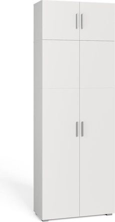 Vicco Estantería para carpetas Frank, Blanco, 80 x 182.4 cm con extensión de armario