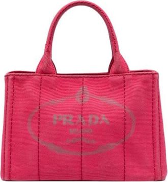 Prada Pre-owned Tote Bags, female, Pink, Size: ONE SIZE Pre-owned Vintage Tote Bag