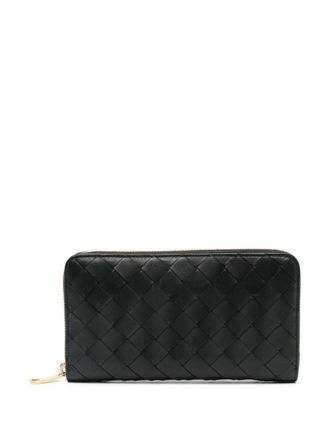 Bottega Veneta Large Braided Wallet With Zip Accessories