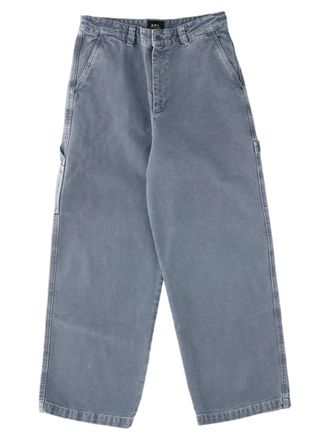 A.P.C. Relaxed Wide-Leg Carpenter Jeans with Utility Pockets
