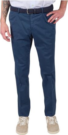 Pantaloni Torino Slim Stretch Chinos - Heren - Chinos - Blauw - M - Katoen - Broeken