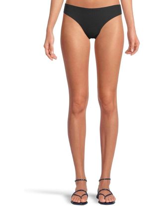 BECCA by Rebecca Virtue Modern Edge Rib Bottom Womens Black American Fit Swimwear JZZ989