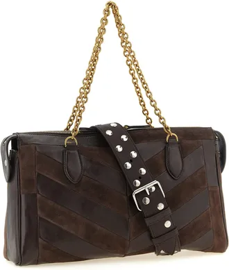 Valentino Garavani Panthea Shoulder Bag - Brown