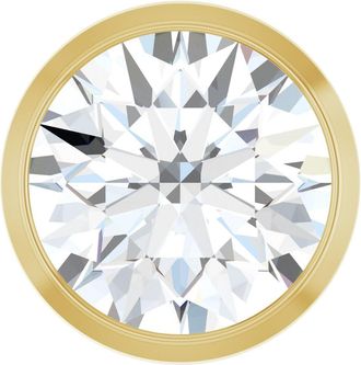 Diamond2Deal 14k Gold 1 CT Lab-Grown Diamond Chain Slide Pendant