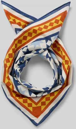 Selected Tuch aus reiner Baumwolle Modell NICOLAJ BANDANA in Hellgelb, Gr&ouml;&szlig;e 1