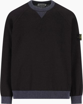 Stone Island Mens Stone Island Raw Hand Organic Navy Sweatshirt - Blue - Size: 36