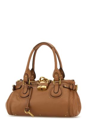 Chlo&eacute; Womens Camel Leather Paddington Shoulder Bag Mustangbrown Bovine