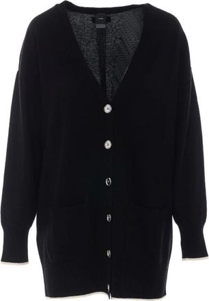 Pinko Gebreide Cardigan - Dames - Vesten - Zwart - S - Truien & Vesten
