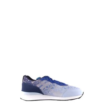 Hogan Blauwe Gekleurde Slip-On Sneakers - Dames - Sneakers - Blauw - 36 EU - Leer - Schoenen
