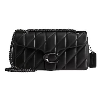 Coach (WMNS) COACH Tabby Shoulder Bag 26 Pillow Quilted Pewter Black CP150-V5BLK
