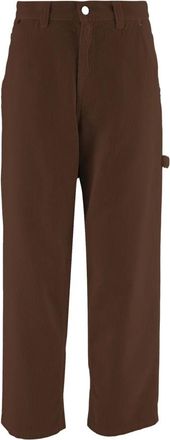 Haikure Ribbed Cotton Velvet Trousers - female - Haikure - Straight Trousers - Brown - W24 - Trousers