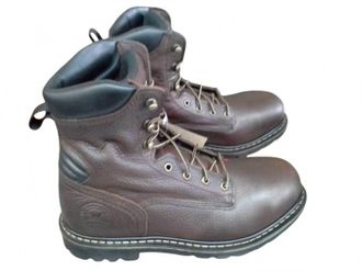 Red Wing Shoes Mens Farmington Leather Safety Work Boots In Brown
