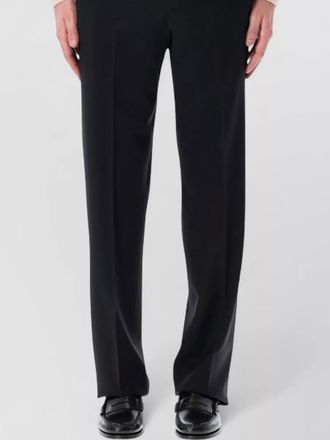 Lardini pleated front stretch crepe tailored trousers