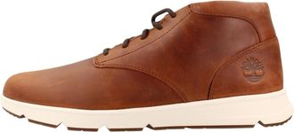 Timberland Parker Street Mid Veterlaars met Veters - Heren - Veterlaarzen - Bruin - 44 EU - Leer - Schoenen