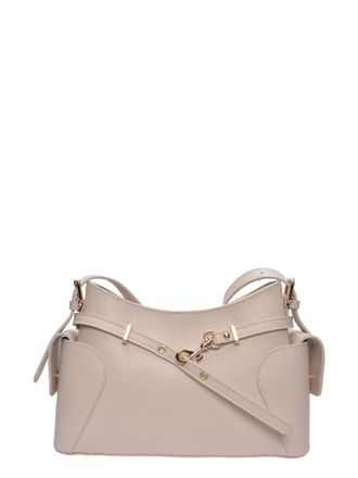 Roberta M Beige Rundleer Tas