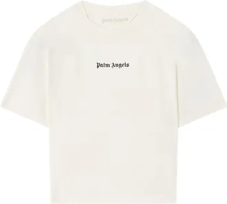 Palm Angels Classic Logo Baby Tee Cropped Shirt