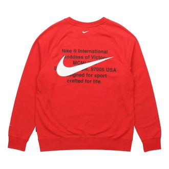 Nike AS Mens Nike Sportswear SWOOSH CRW FT University Red CJ4872-657