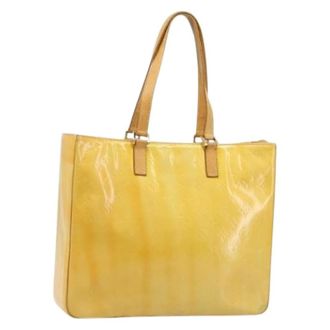 Louis Vuitton Pre-owned Tote Bags, female, Beige, Size: ONE SIZE Pre-owned Vintage Patent Leather Tote
