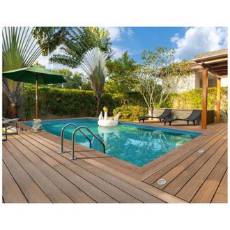 Habitat et Jardin Piscina Rectangular De Madera panama 130 - 6,20 X 4,10 X 1,31 M