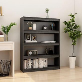 vidaXL Estanter&iacute;a Divisor De Espacios Madera Pino Gris 100x30x135,5cm Vidaxl