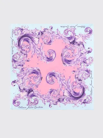 Versace Jeans Couture Baroque Print Silk Foulard