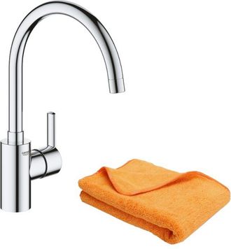 GROHE Grifo De Cocina Grohe Feel Quickfix Cromo + Microfibra