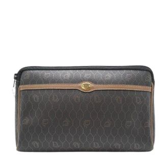 Dior Pre-owned Clutches, female, Brown, Size: ONE SIZE Pre-owned Honeycomb Pouch Clutch