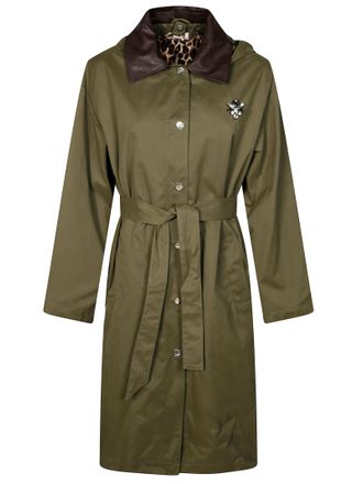 Liu Jo Trench Interno Staccabile Animalier Militare