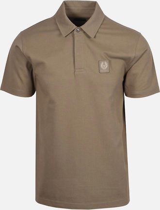 Belstaff Mens BELSTAFF CURATOR POLO SHIRT FATIGUE GREEN - Tan - Size: 44