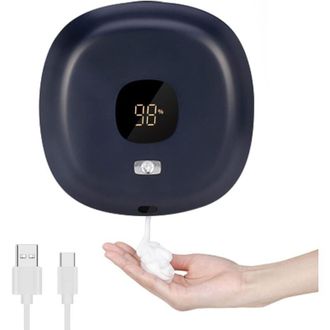 OEM Dispensador De Jab&oacute;n Autom&aacute;tico (azul Oscuro), 300 Ml, Sin Contacto, Para Montaje En Pared, Recargable Por Usb, Ideal Para Ba&ntilde;o, Cocina, Oficina Y Esc