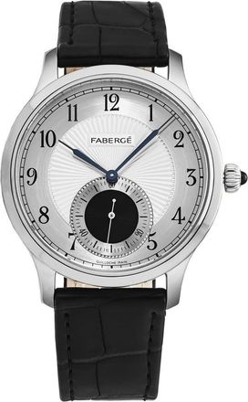 Fabergé Agathon Automatic Silver Dial Mens Watch FAB-215