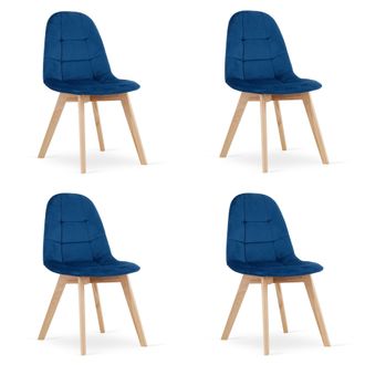 OEM Silla Bora - Terciopelo Azul Marino X 4