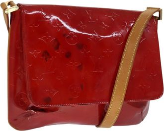 Louis Vuitton Red Patent Leather Shoulder Bag (Pre-Owned)