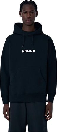 Comme Des Gar&ccedil;ons Hoodie met geborduurd logo - Heren - Hoodies - Zwart - L - Katoen - Hoodies & sweatvesten