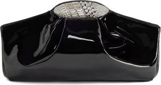 Giuseppe Zanotti Clutch GZ DUMPLING in pelle di capra - Nero