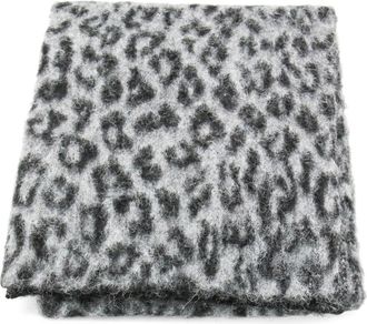 Anine Bing Foulard leopardato - Marrone