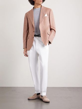 Brunello Cucinelli Slub Linen and Cotton-Blend Jersey T-Shirt