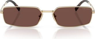 Prada 0pr A60s Rectangular Steel Sunglasses