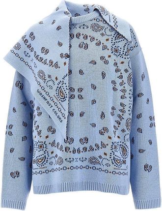 Alanui Sweater with Bandana jacquard motif Woman S