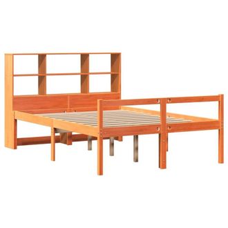 Berkfield Home Decorative Bookcase Bed without Mattress Wax Brown 160x200 cm Sol