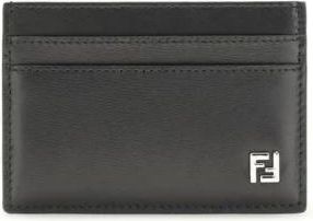 Fendi Wallets & Cardholders, male, Black, Size: ONE SIZE FF Logo Card Holder